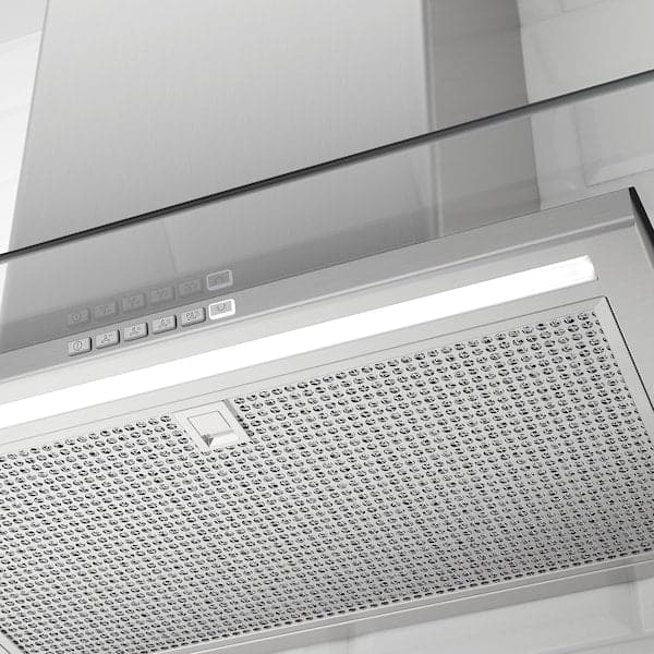BALANSERAD Hood to be fixed to the wall - stainless steel/glass 80 cm , 80 cm - best price from Maltashopper.com 50526991
