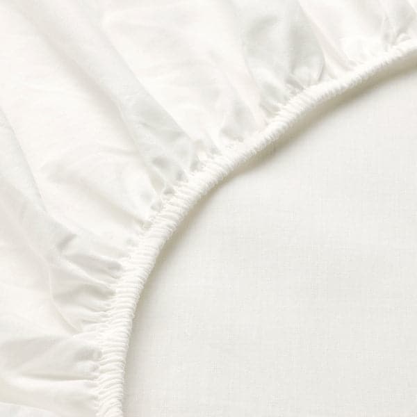 Ikea BALSAMPOPPEL - Sheet with corners, white, , 90x200 cm