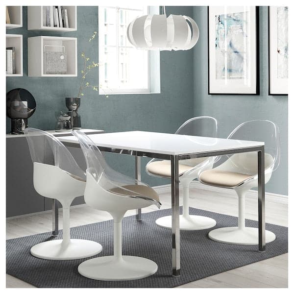 BALTSAR Swivel chair, white , - best price from Maltashopper.com 10511538
