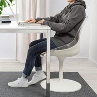 BALTSAR Swivel chair, white , - best price from Maltashopper.com 10511538