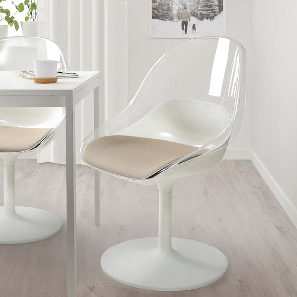 BALTSAR Swivel chair, white , - best price from Maltashopper.com 10511538