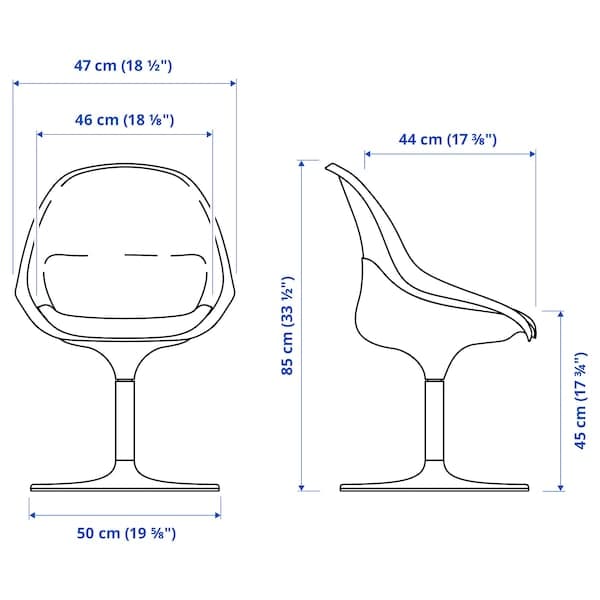 BALTSAR Swivel chair, white , - Premium Chairs from Ikea - Just €193.99! Shop now at Maltashopper.com
