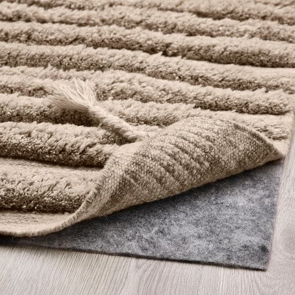 BANKKONTOR - Rug, high pile, beige/handmade, 170x240 cm - best price from Maltashopper.com 10551077