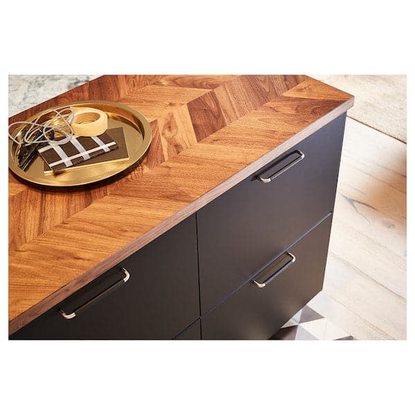BARKABODA - Worktop, walnut/veneer, 186x3.8 cm - Premium Countertops from Ikea - Just €337.99! Shop now at Maltashopper.com