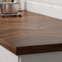 BARKABODA - Worktop, walnut/veneer, 186x3.8 cm - best price from Maltashopper.com 90331468