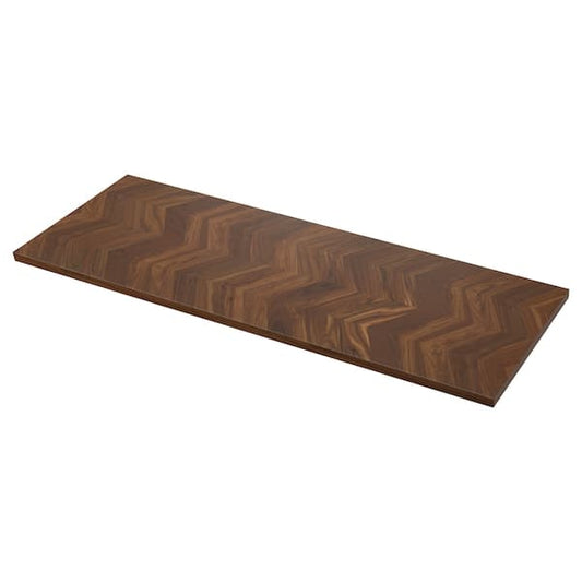 BARKABODA - Custom made worktop, walnut/veneer, 63.6-125x3.8 cm - best price from Maltashopper.com 70347559