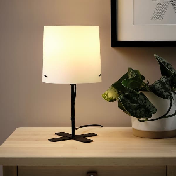 BARLAST Table lamp black/white 31 cm , - best price from Maltashopper.com 00504557