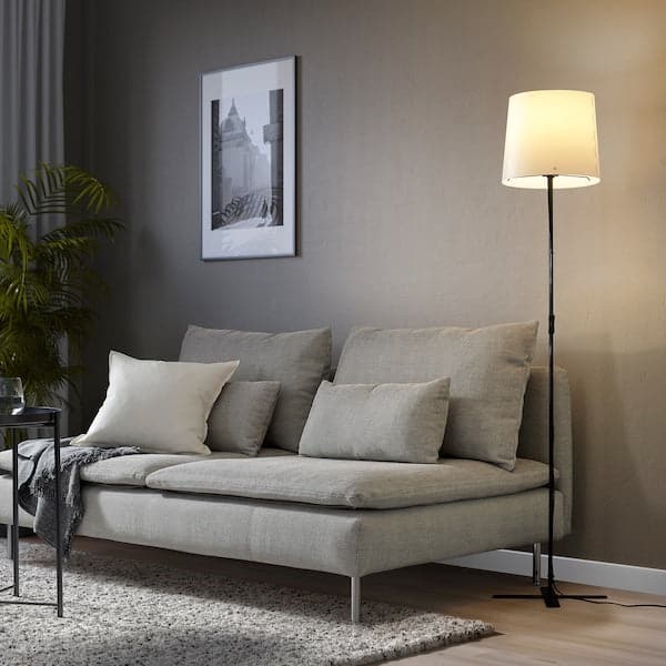 Ikea BARLAST Floor lamp - black/white 150 cm