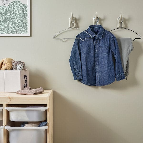 BARNDRÖM - Children's coat-hanger, blue green/grey - best price from Maltashopper.com 10560604