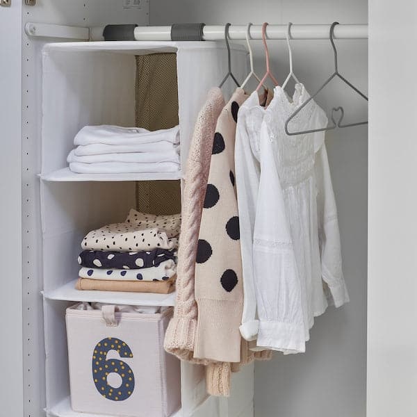 BARNDRÖM - Children's coat-hanger, pink white/grey - best price from Maltashopper.com 10560581