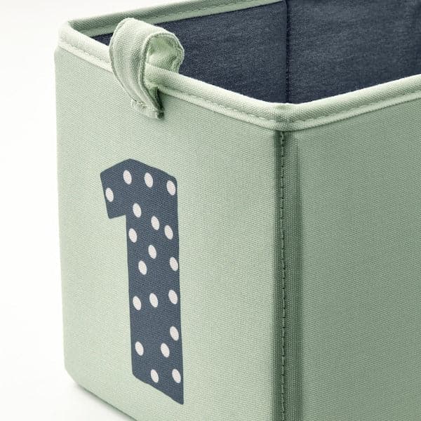 BARNDRÖM - Box, set of 3, green blue/beige, 17x27x17 cm - best price from Maltashopper.com 10560623