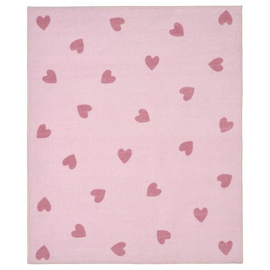 BARNDRÖM - Rug, pink, 133x160 cm - best price from Maltashopper.com 80548208