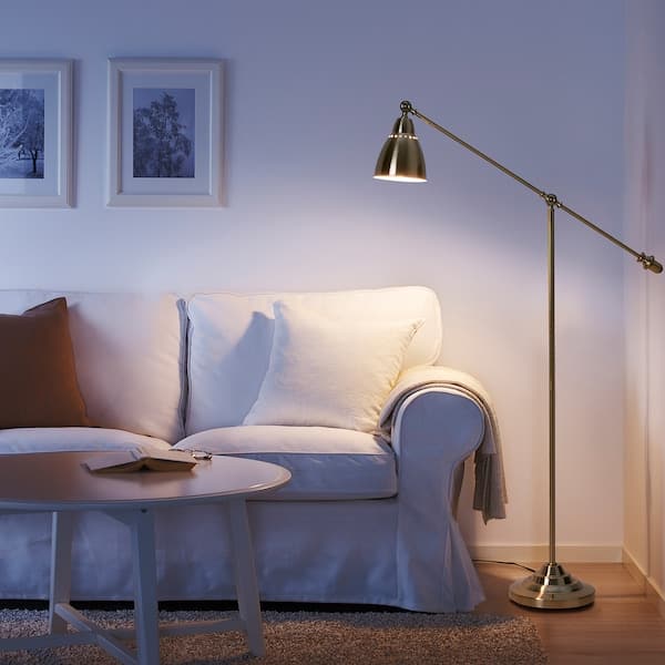 BAROMETER Floor lamp/reading - brass color