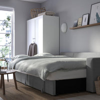 BÅRSLÖV - 3-seater sofa bed, Tibbleby beige/grey - best price from Maltashopper.com 80541589