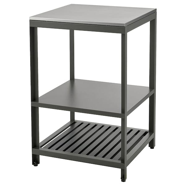 BÅTSKÄR - Open kitchen element, outdoor/dark grey,60x60 cm