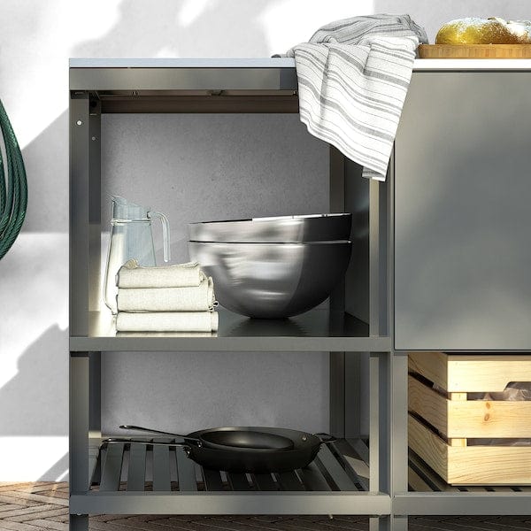 Ikea BÅTSKÄR - Open kitchen element, outdoor/dark grey,60x60 cm