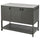 BÅTSKÄR closed kitchen unit, outdoor/dark grey, 120x93x60 cm