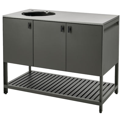 BÅTSKÄR - Sink element, outdoor/dark grey,120x60 cm - best price from Maltashopper.com 20553373