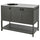 BÅTSKÄR unit for sink, outdoor/dark grey, 120x60 cm