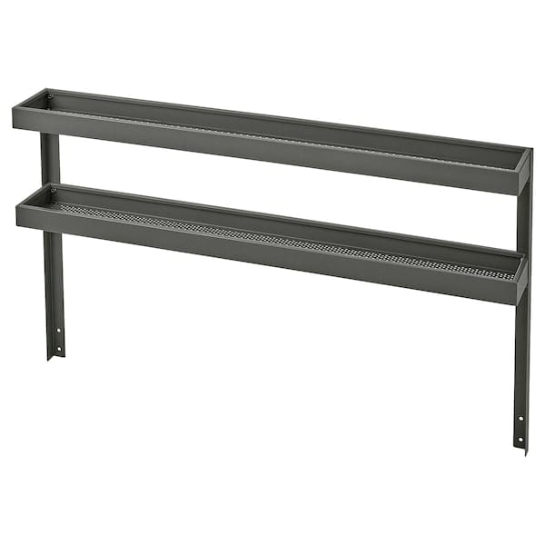 Ikea BÅTSKÄR - Add-on unit with shelves, outdoor/dark grey, 120x70 cm