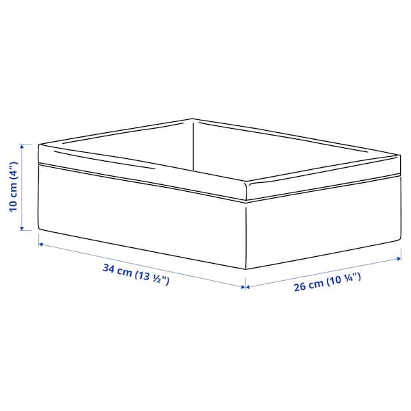BAXNA - Organiser, grey/white, 26x34x10 cm - best price from Maltashopper.com 20474366