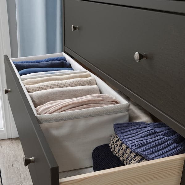 Ikea BAXNA - Organiser, grey/white, 26x34x18 cm