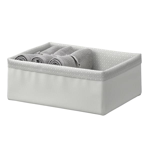 BAXNA - Organiser, grey/white, 20x26x10 cm - best price from Maltashopper.com 00474372