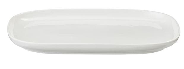 MOON White plate W 20 x L 30 cm - best price from Maltashopper.com CS599550