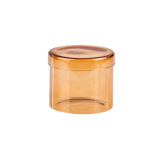 PURI Orange deco container H 8 cm - Ø 10 cm - best price from Maltashopper.com CS672175