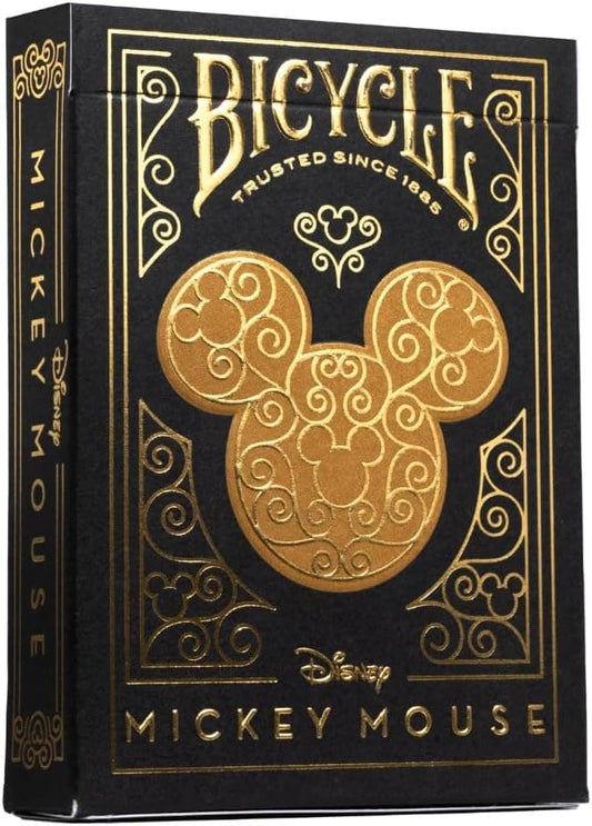 Bicycle Black and Gold Mickey