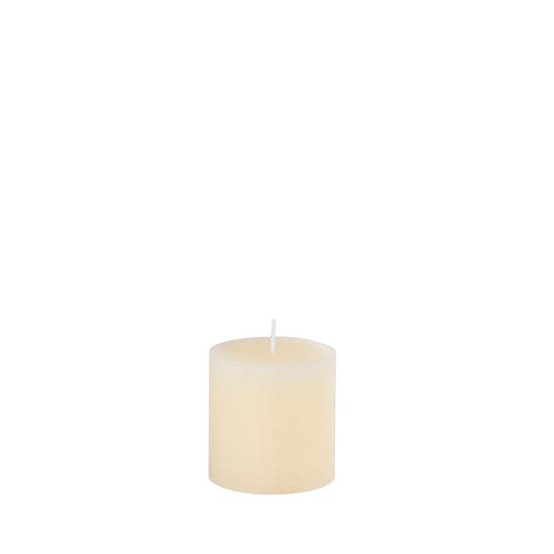 PURE RUSTIC Ivory candle H 7 cm - Ø 7 cm - best price from Maltashopper.com CS659078