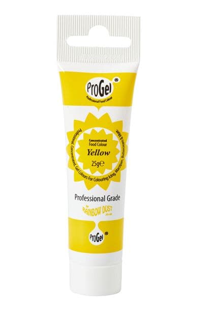 RAINBOWDUST Color gel for yellow sugar paste H 12.5 cm - best price from Maltashopper.com CS568393