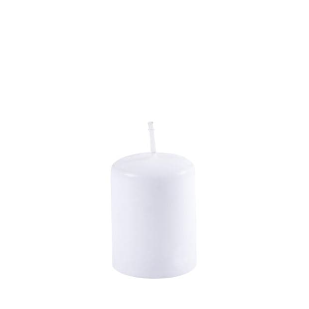 CYLINDER White cylindrical candle H 5 cm - Ø 4 cm - best price from Maltashopper.com CS152140