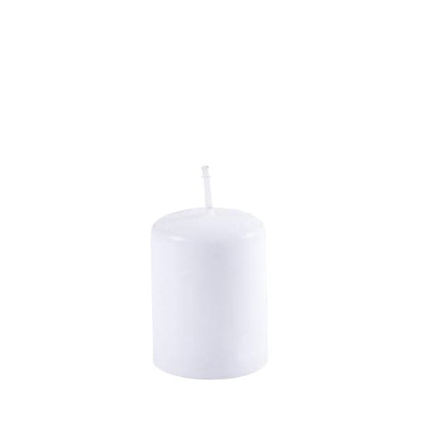 CYLINDER CANDLE WHITE  Ø4X5CM