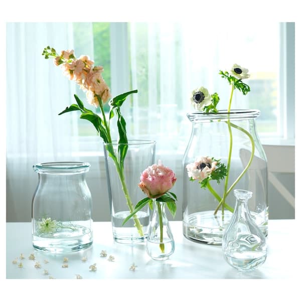 BEGÄRLIG - Vase, clear glass, 29 cm - best price from Maltashopper.com 30309781