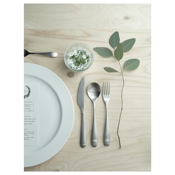 Ikea BEHAGFULL - 24-piece cutlery set, stainless steel