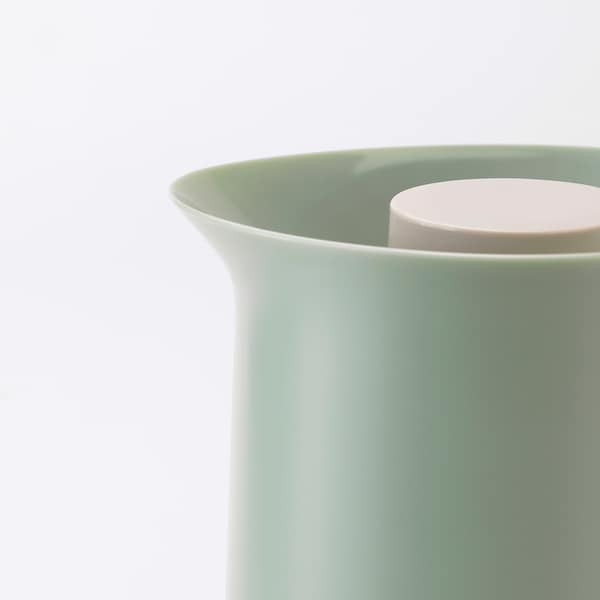 Ikea BEHÖVD - Vacuum flask, light green/beige, 1 l