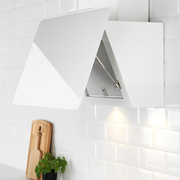 Ikea BEJUBLAD Hood to be fixed to the wall - white , 66 cm