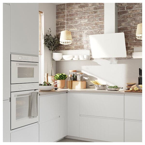 BEJUBLAD Heat-coated oven - white glass , - Premium  from Ikea - Just €557.99! Shop now at Maltashopper.com