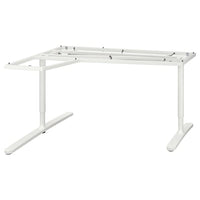 BEKANT - Underframe for corner table top, white, 160x110 cm - best price from Maltashopper.com 10252974