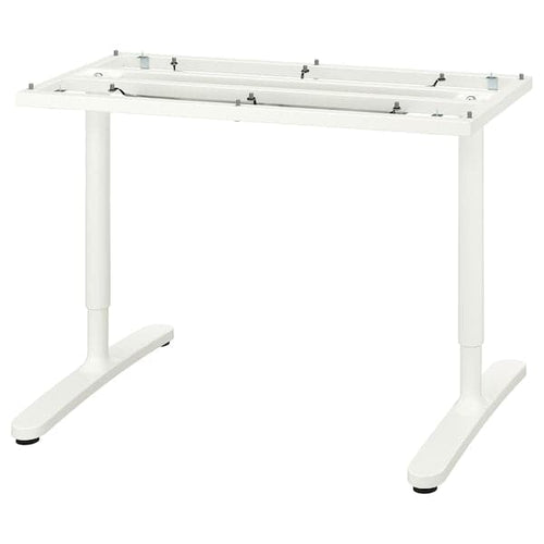 BEKANT - Underframe for table top, white, 120x80 cm