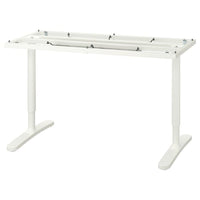 BEKANT - Underframe for table top, white, 140x60 cm - best price from Maltashopper.com 90255327