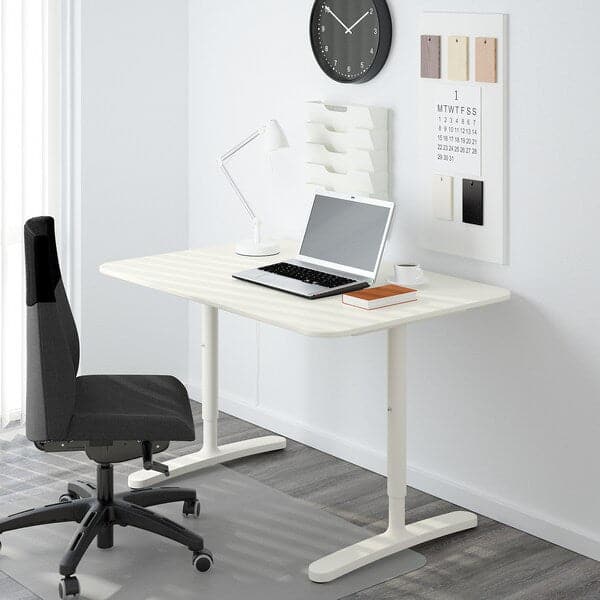BEKANT - Underframe for table top, white, 120x80 cm - best price from Maltashopper.com 30252911