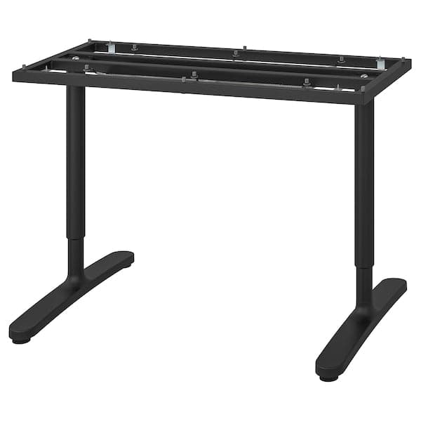 BEKANT - Underframe for table top, black, 120x80 cm - best price from Maltashopper.com 10252912
