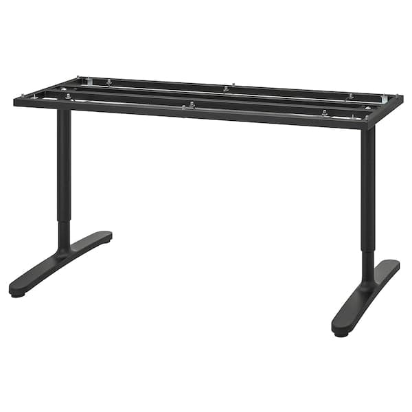 BEKANT - Underframe for table top, black, 160x80 cm - best price from Maltashopper.com 30252906