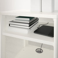 BEKANT - Storage unit on castors, mesh white, 41x61 cm - best price from Maltashopper.com 79282426