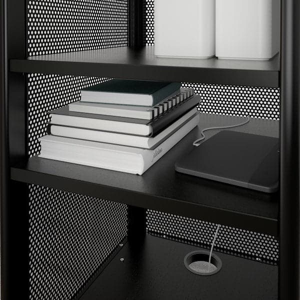 BEKANT - Storage unit on castors, mesh black, 41x101 cm - best price from Maltashopper.com 29282532