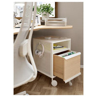 BEKANT - Storage unit with smart lock, mesh white, 41x61 cm - best price from Maltashopper.com 69286806