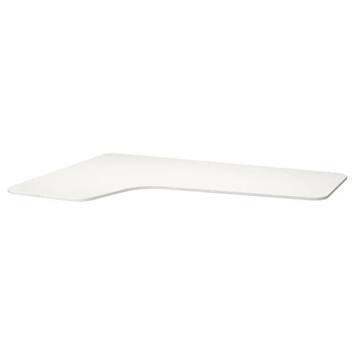 BEKANT - Left-hand corner table top, white, 160x110 cm