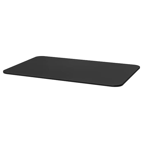 BEKANT - Table top, black stained ash veneer, 120x80 cm